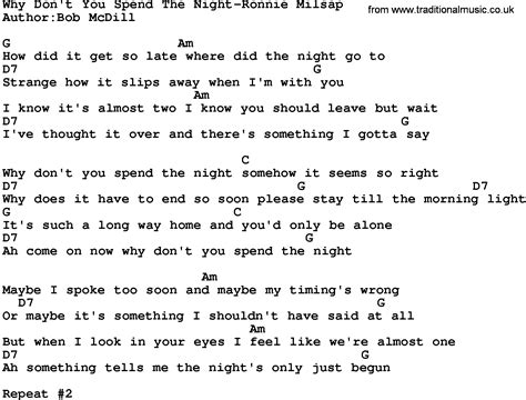 why don t you spend the night lyrics